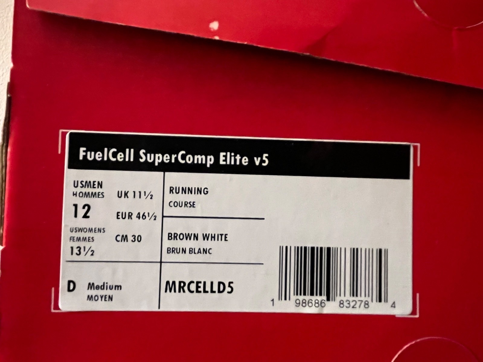 New Balance FuelCell SuperComp Elite v5 Running Racing Shoes Carbon Fiber Plate