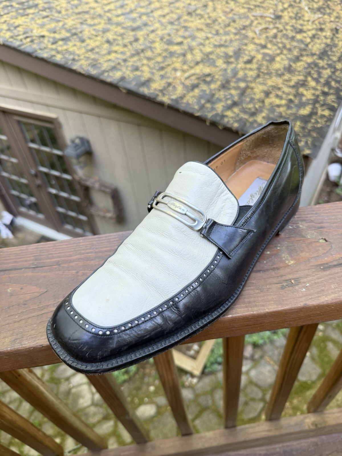Mezlan Men’s Two Tone Loafer Slip On Dress Shoes Size 15 M