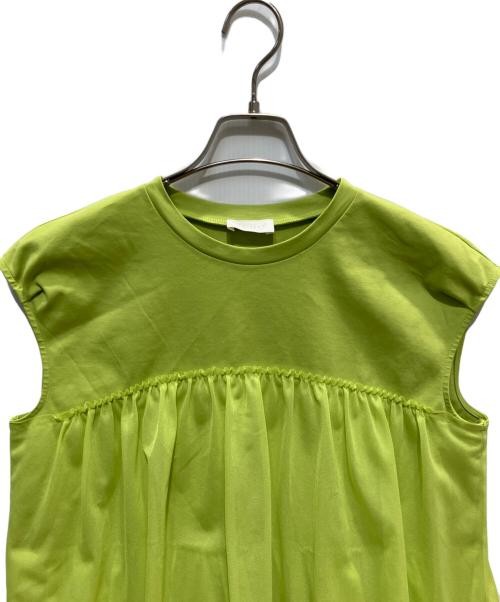 Ballsey Green Jersey Tiered Pullover Women’s Cotton/Nylon Blend S