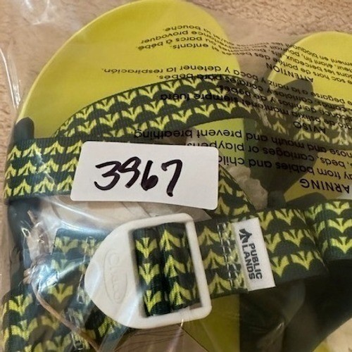Chaco Mens Chillos Slide Public Lands Evergreen Sandals JCH198445 Green Lime 15