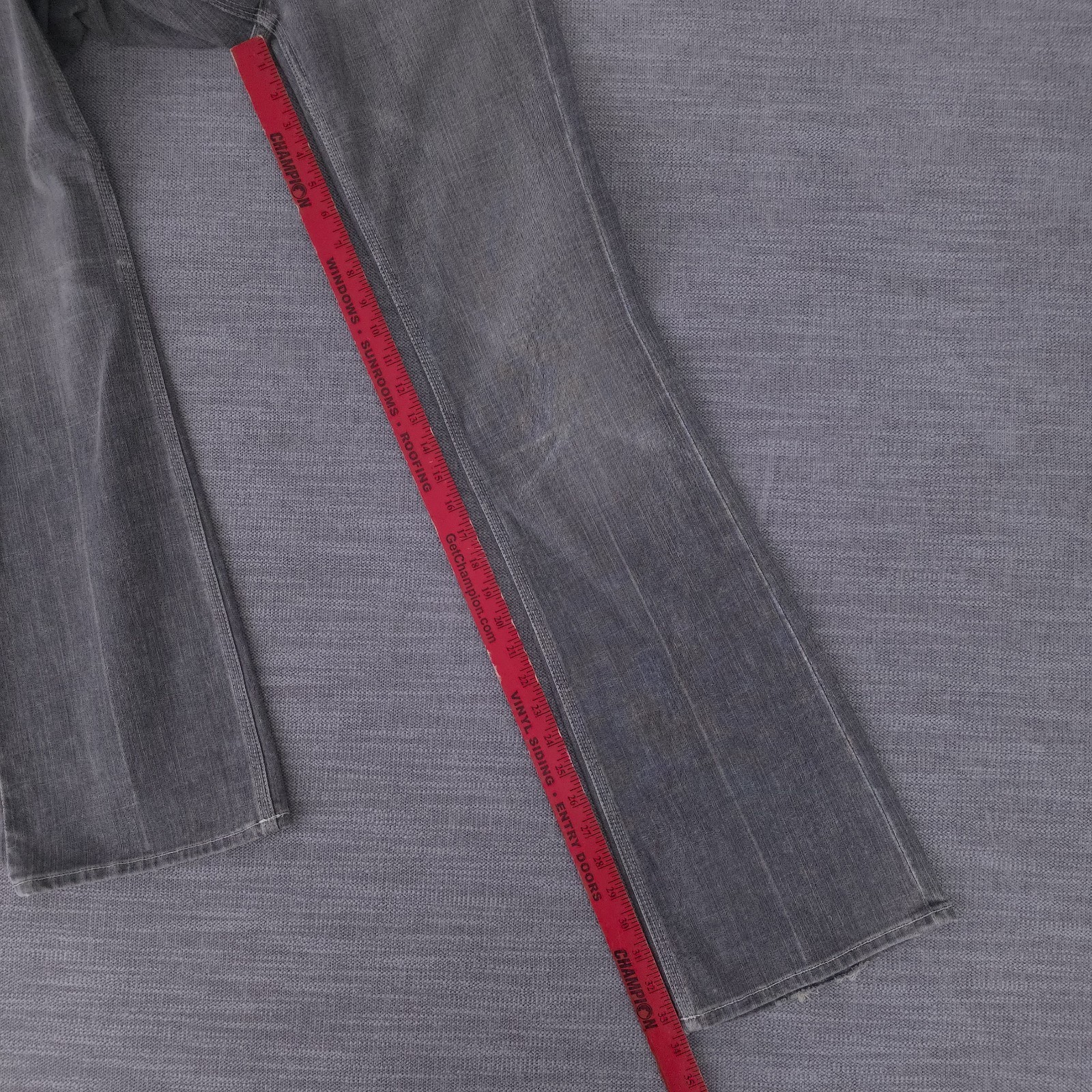 NWT Seven For All Mankind Flynt Gray Jeans Bootcut Size 27 (29×33.5) Made In USA