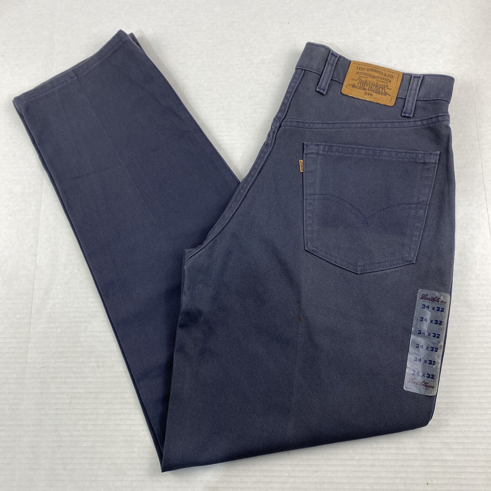 Deadstock Vintage Levis 546 Jeans Mens 34×32 Loose Baggy – New Without Tag