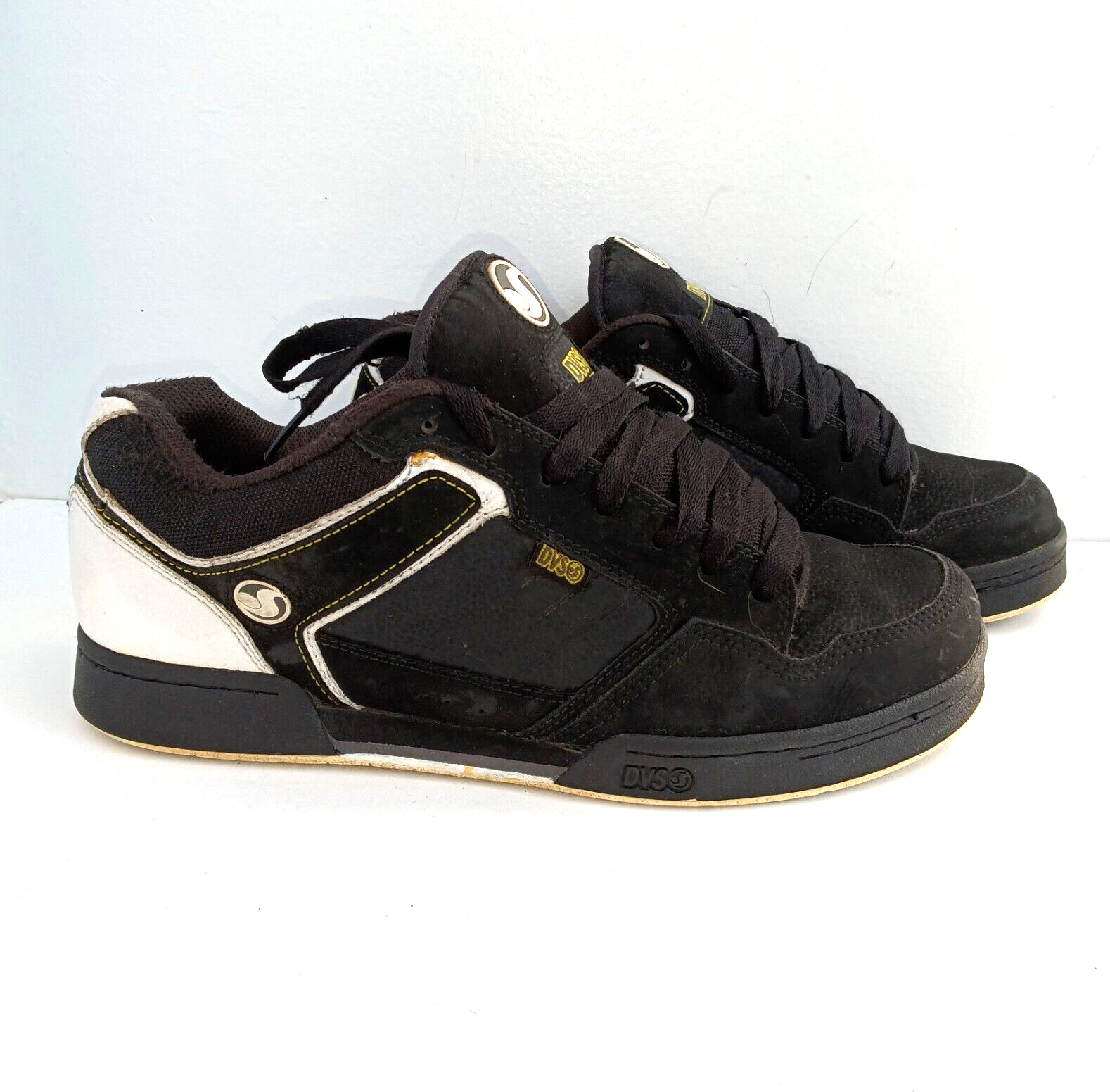 DVS Transom Skateboard Sneakers Men’s Size 12 Black/White Retro