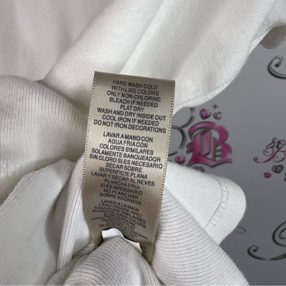 Rafaella tshirt metal clasp detail ring neckline Elegant White Women’s Top