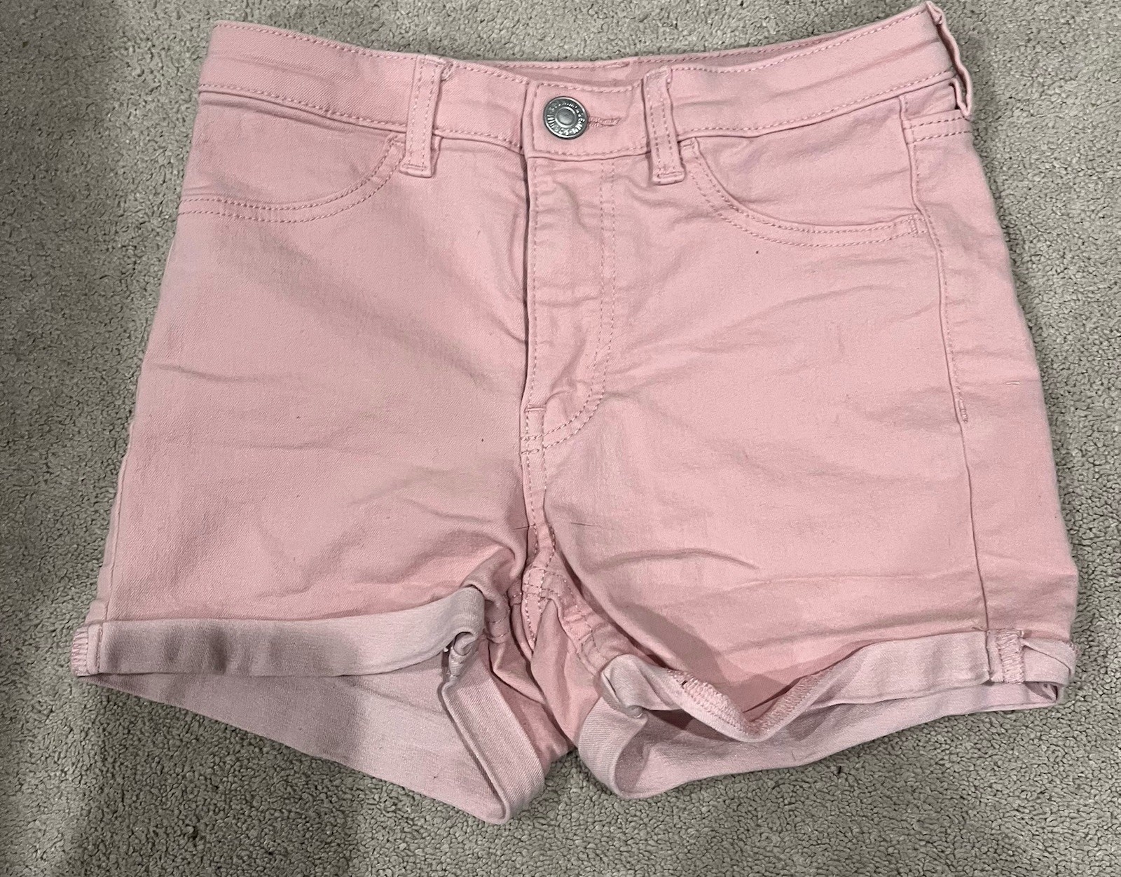 Youth kids Jean cut off shorts 7-8 multiple colors lot of four