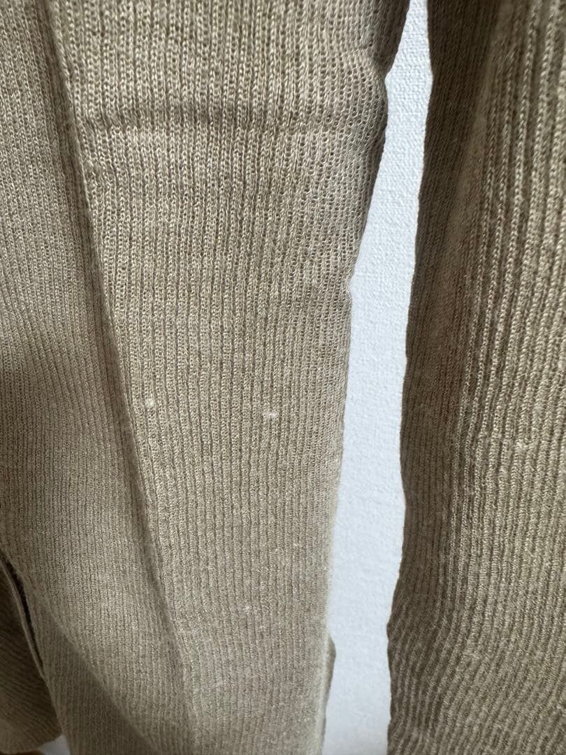 KALLMEYER Beige Linen Rayon Cardigan with Buttons – Free Size
