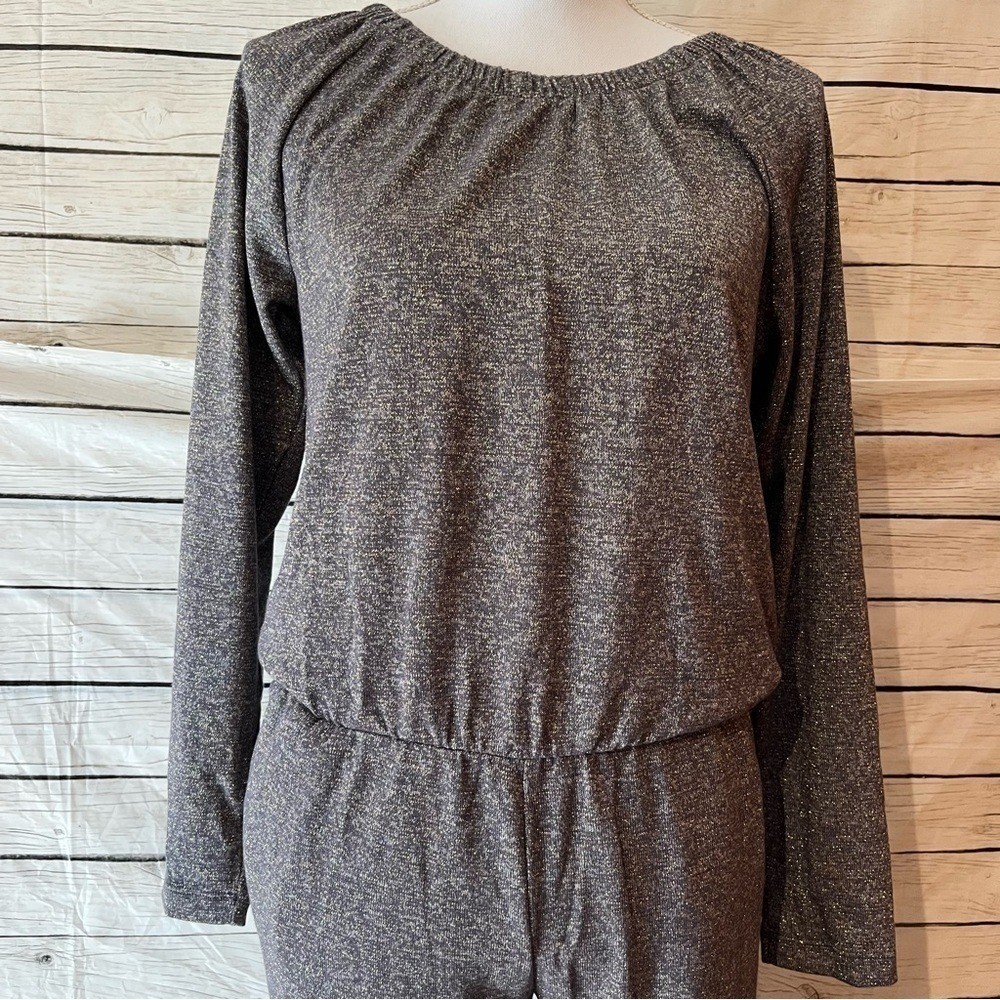 GAP Girls Glitter Gold Jumpsuit