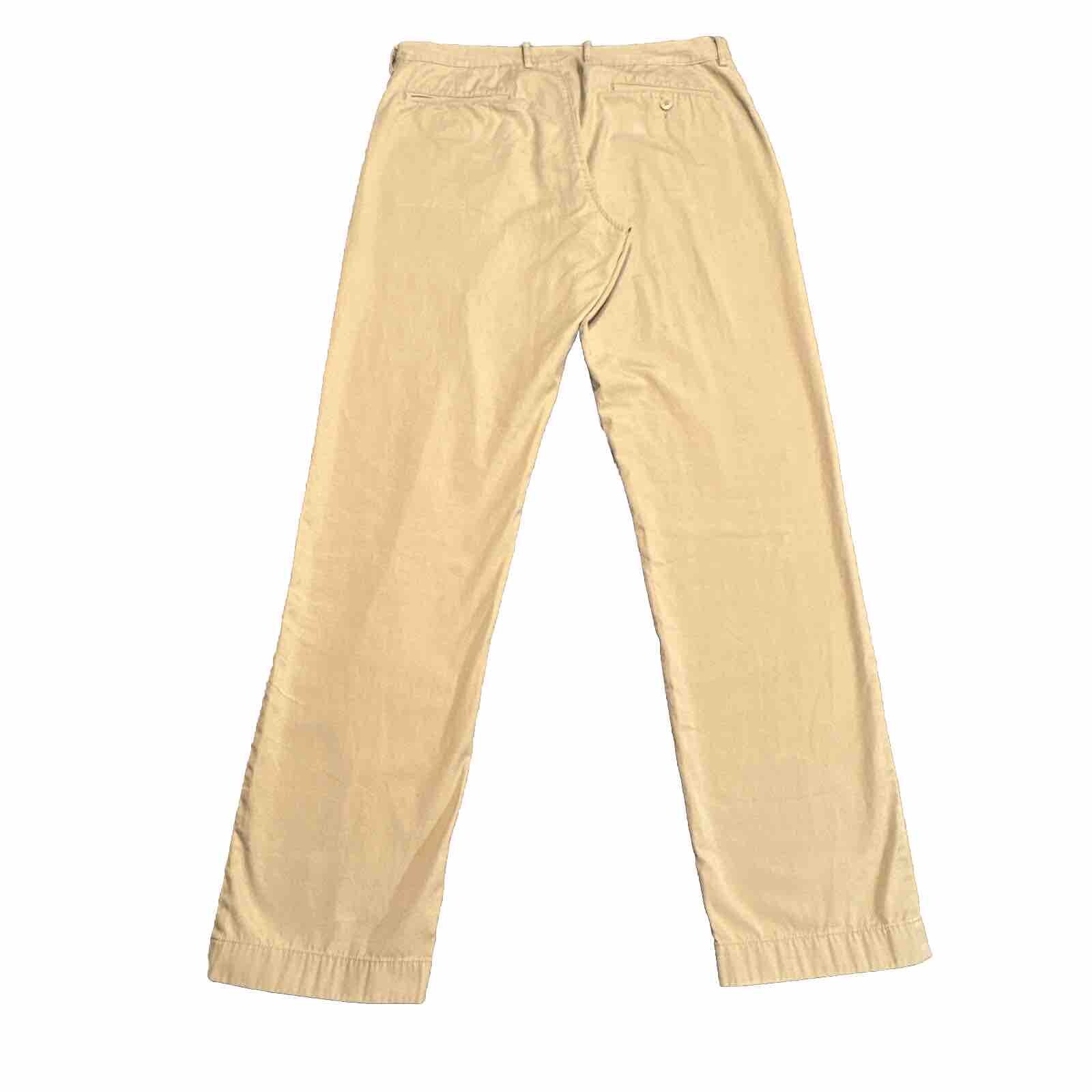 J Crew The Sutton Summerweight Chino Pants Mens 34×34 Khaki Tan 100% Cotton
