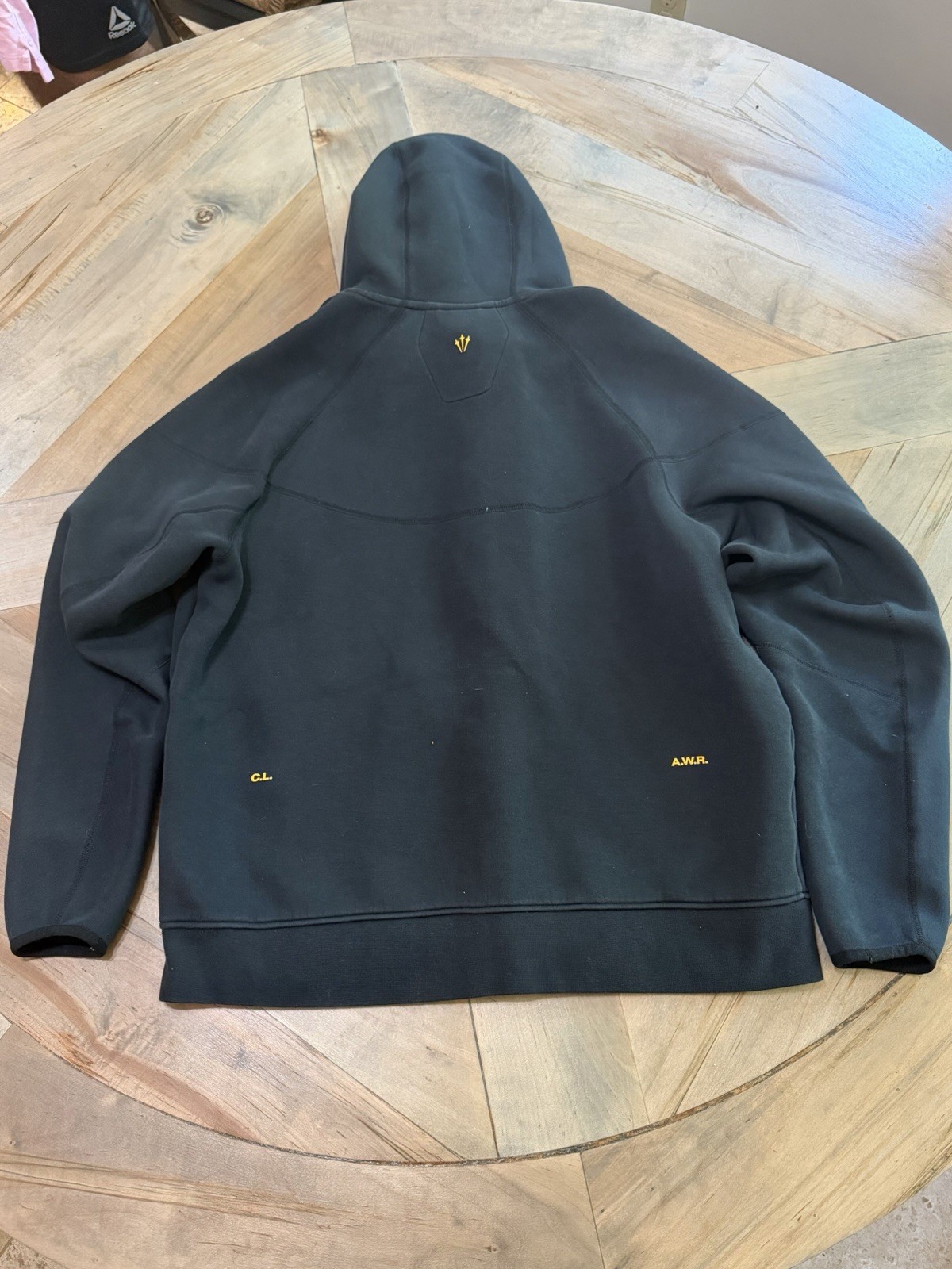 Nike x NOCTA Men’s Full Zip Fleece Hoodie Embroidered Logo Pockets Black XL