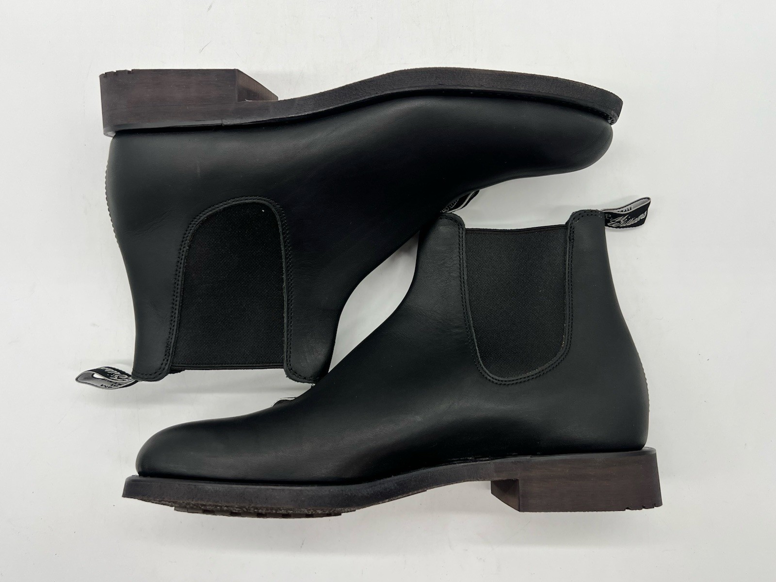 R.M Williams Gardner Men UK Sz 10.5 Sz US 11.5 Black Leather Chelsea Boots Shoes