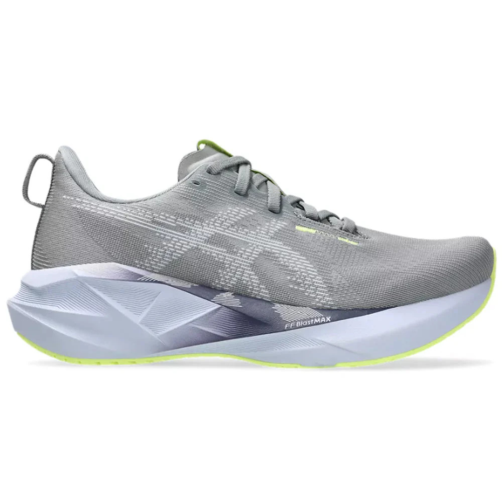 Women’s Asics Novablast 5, Gravel/Blue Fade, 7 B Medium US