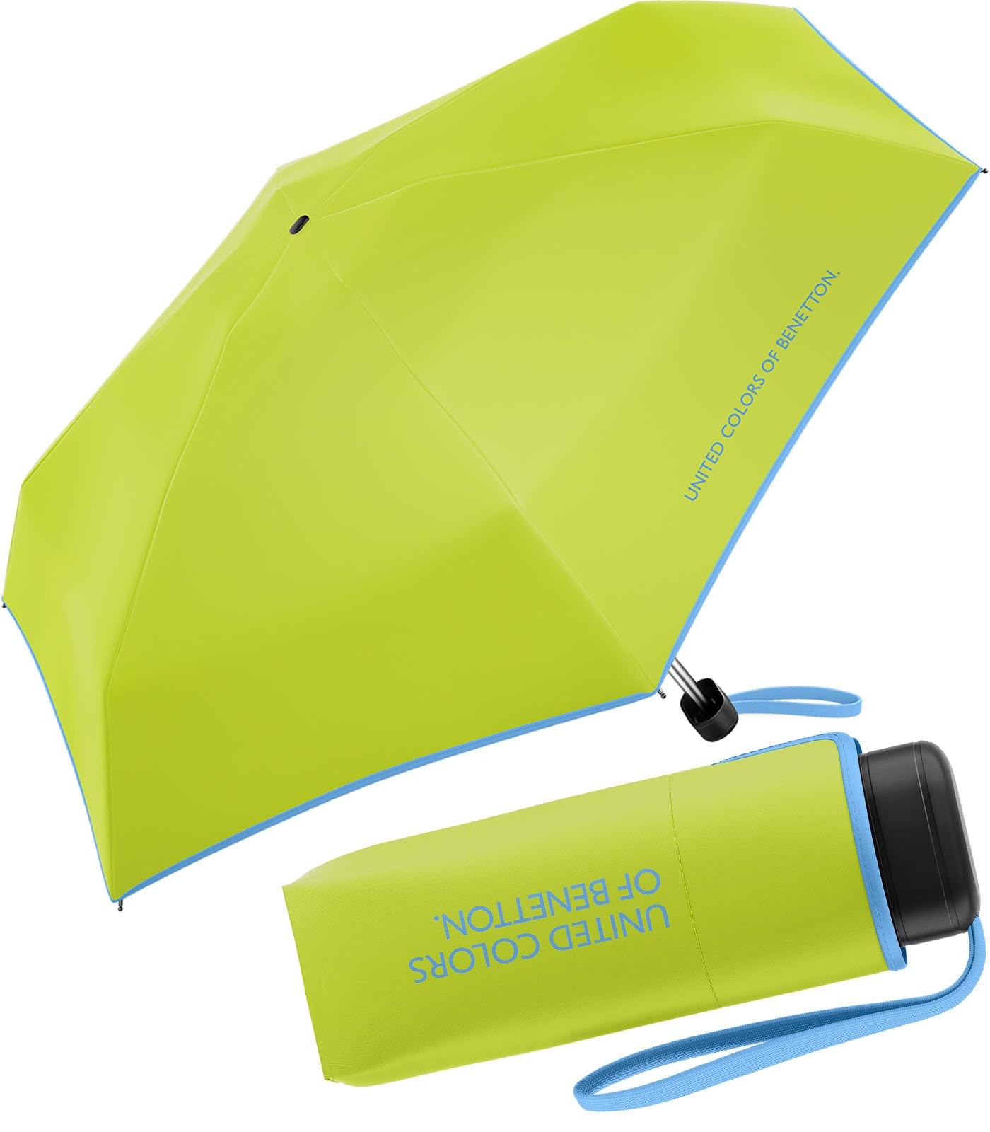 Benetton Pocket Umbrella Ultra Mini Flat FS 2024 Acid Lime