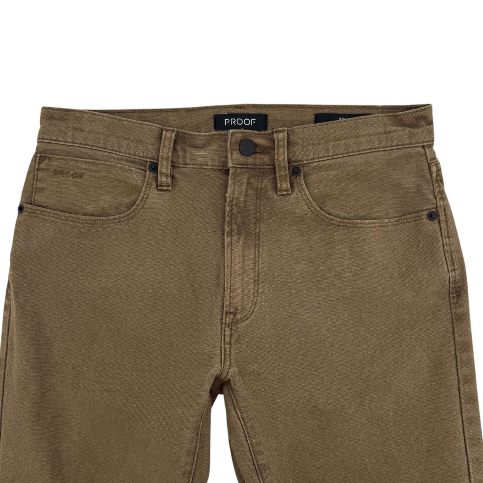 Proof Huckberry Men’s Rover Slim Fit Stretch Canvas Pant Dark Olive 30×32