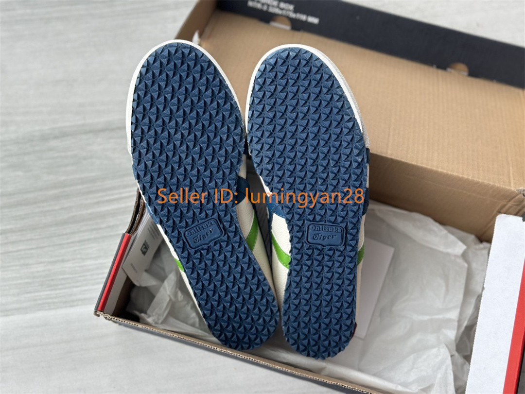 2026 NEW! Onitsuka Tiger MEXICO 66 1183A201-115 White Blue Green for Mens Womens