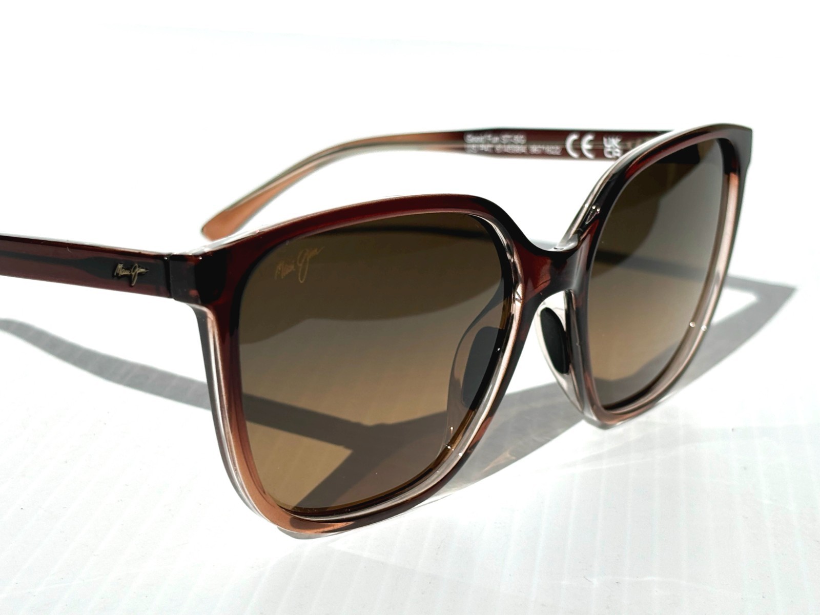 NEW Maui Jim GOOD FUN Rootbeer Fade POLARIZED HCL Bronze GLASS Sunglass HS871-01