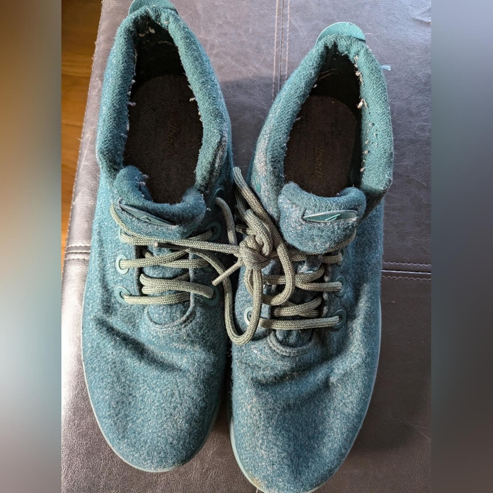 Allbirds Men’s 11 Teal Merino Wool Sneakers Preloved Running Hiking Biking Gym