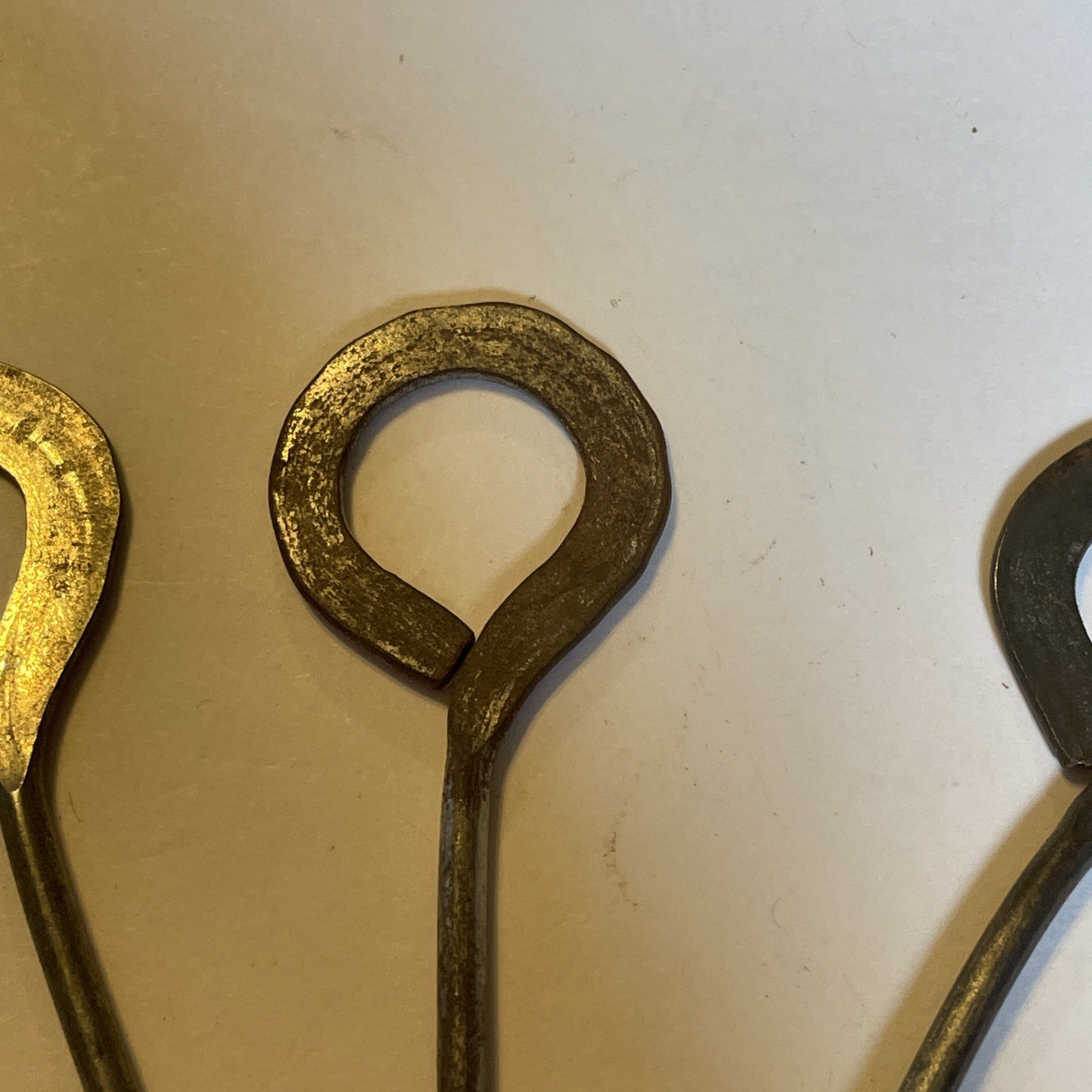 CLARK, WARNER, & IMPERIAL SPATS BUTTON HOOK LOT Shoe button hooks Antique Vtg.