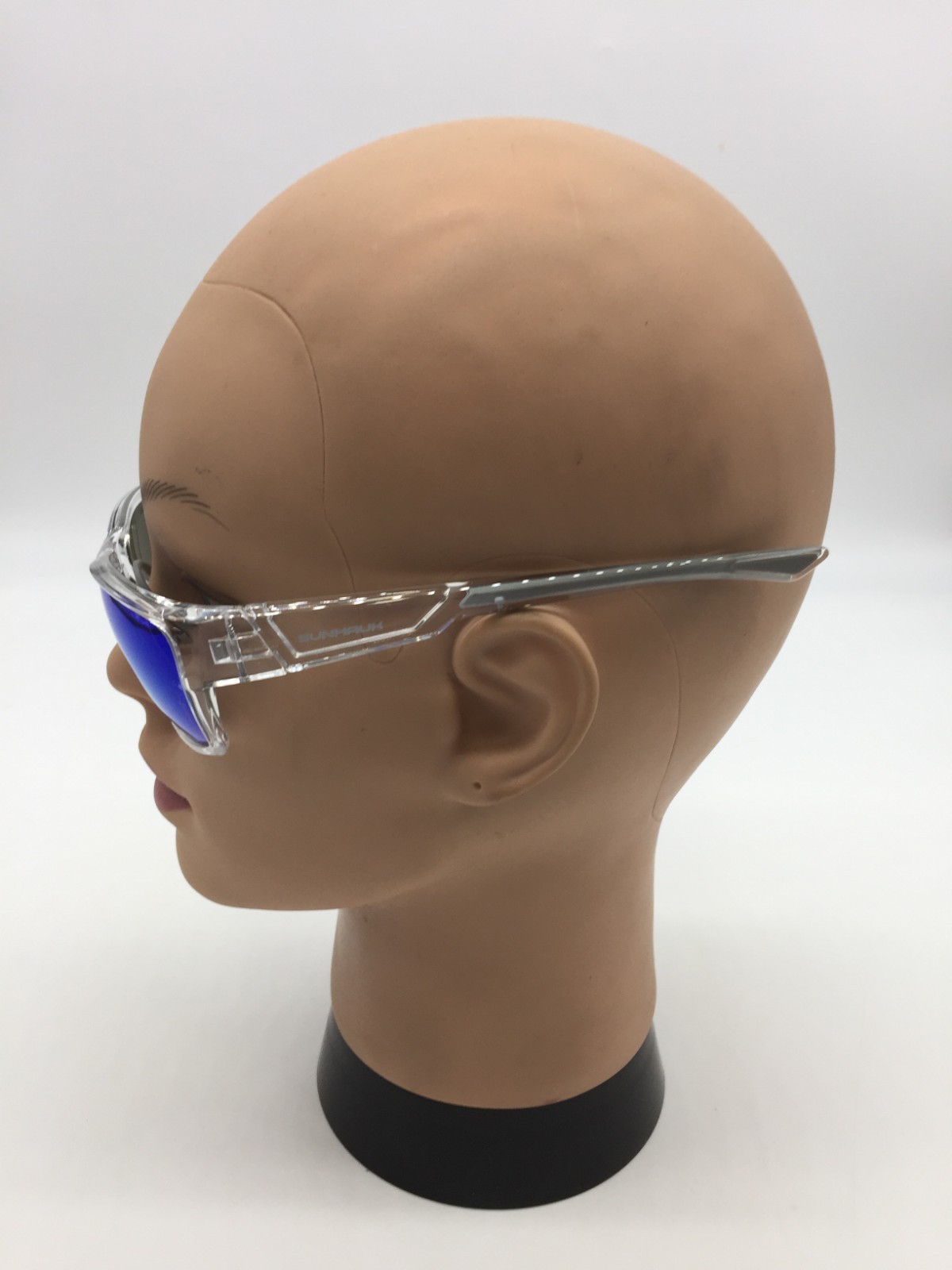 Sunhauk Azure Hues Seafarer Series Clear Sunglasses Iridescent Ice Blue Lens