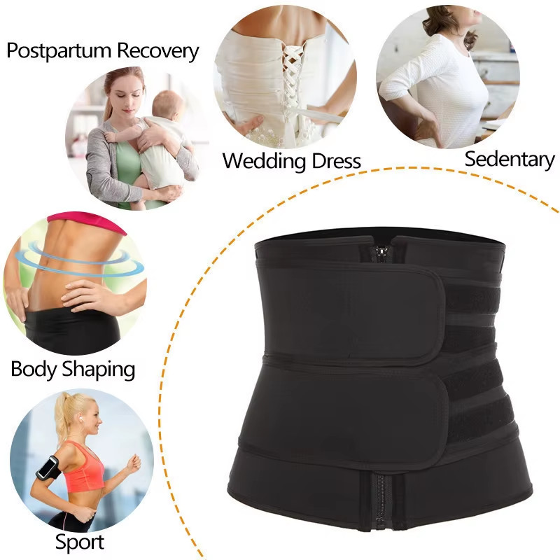 1Pc Waist Trainer Slimming Body Shaper Fitness Belt Weight Loss Fat Burning Spor