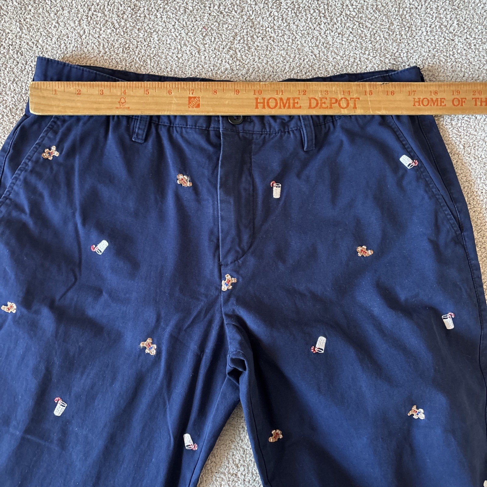 Charleston Threads Cookies Milk Pants 35×29 Navy Embroidery Gingerbread Ivy Prep