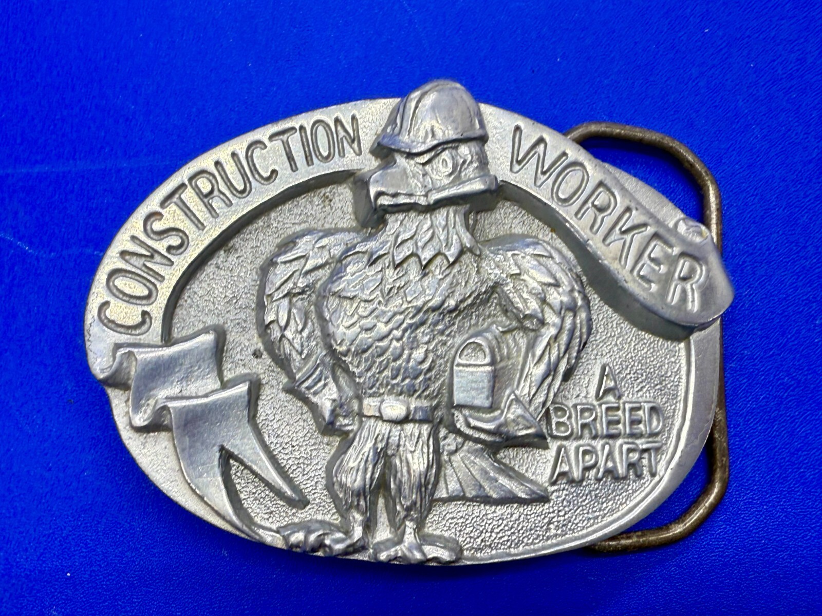 Construction Worker A Breed Apart Vintage The Great American Belt Buckle