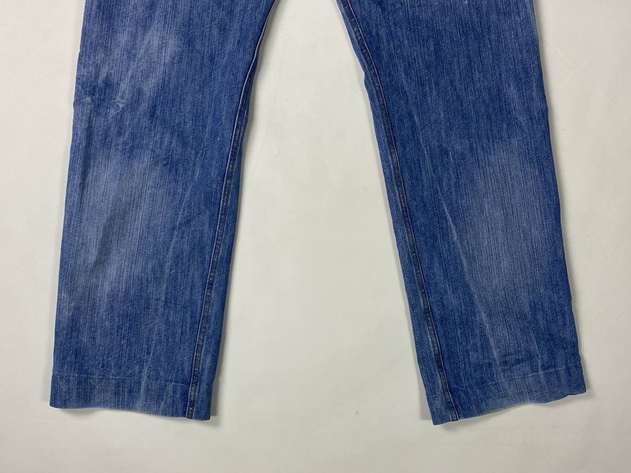 ED HARDY Denim Blue Embroidered Regular Straight Jeans Size 36