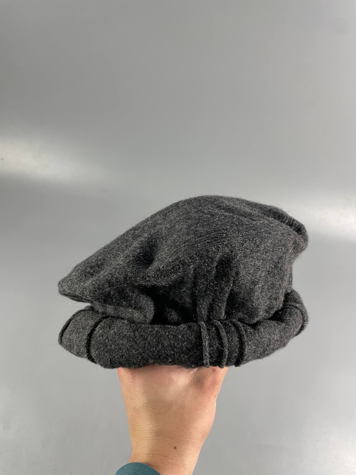Authentic Pakol Hat Handmade Wool Afghan Pashtun Cap Peshawar Haji Akbar Chitral