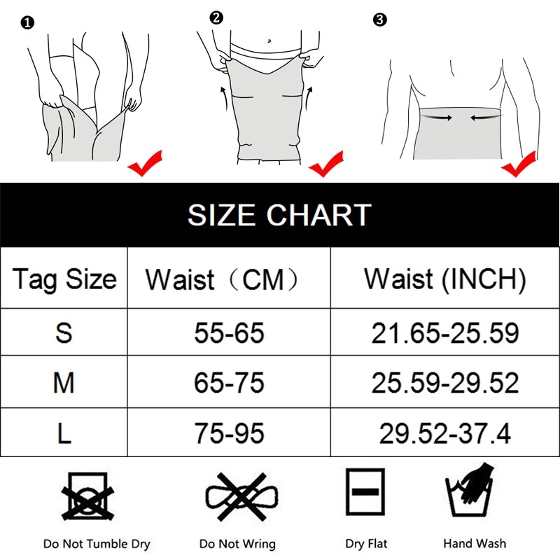 Body Shaper Belt Waist Trainer Belt for Men Fitness Fat Burning Girdle Shapewear