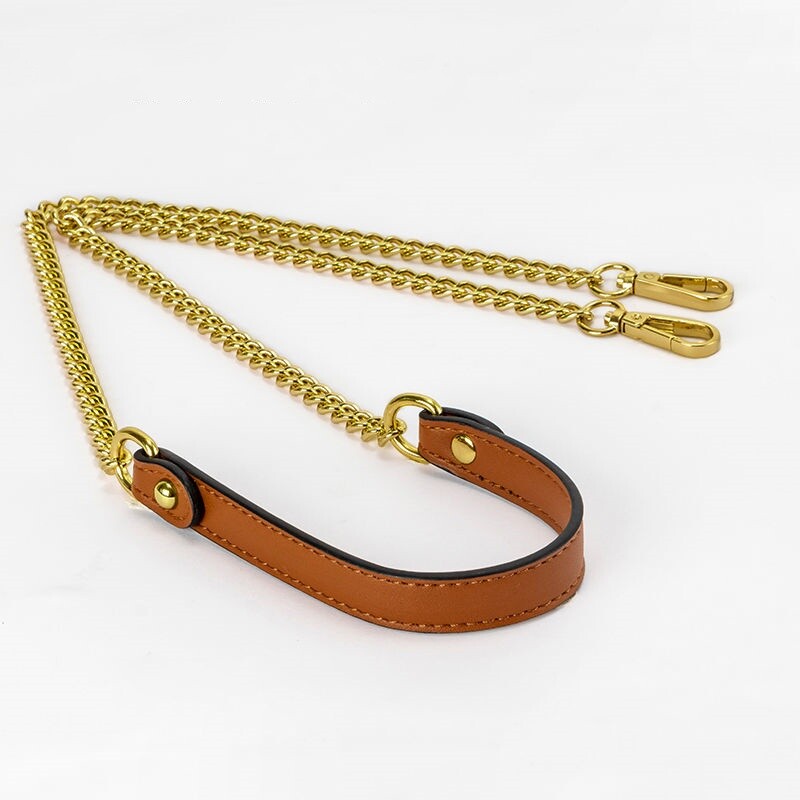 Metal Leather Chain Replacement Crossbody Shoulder Handbag Bag Strap 58CM-200CM
