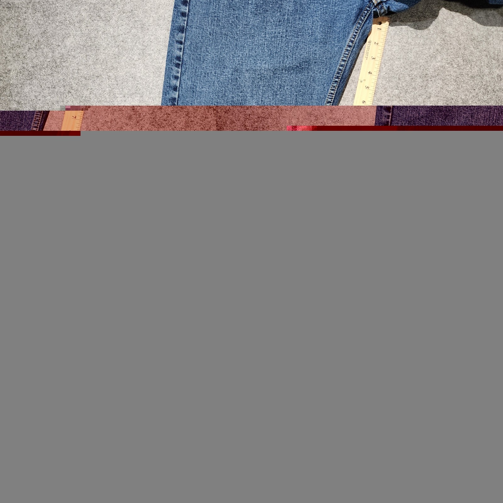 Levi’s Regular Fit Straight Leg Blue Medium Wash Stretch Denim Jeans Mid Rise