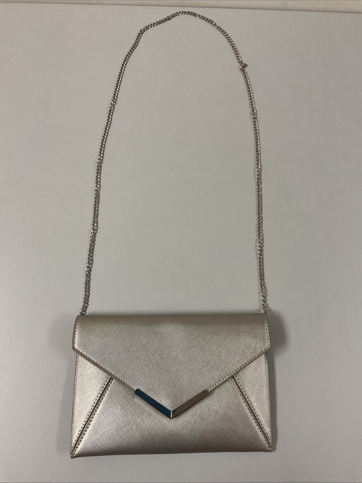 *DEXMAY Women Envelope Clutch Metallic Silver