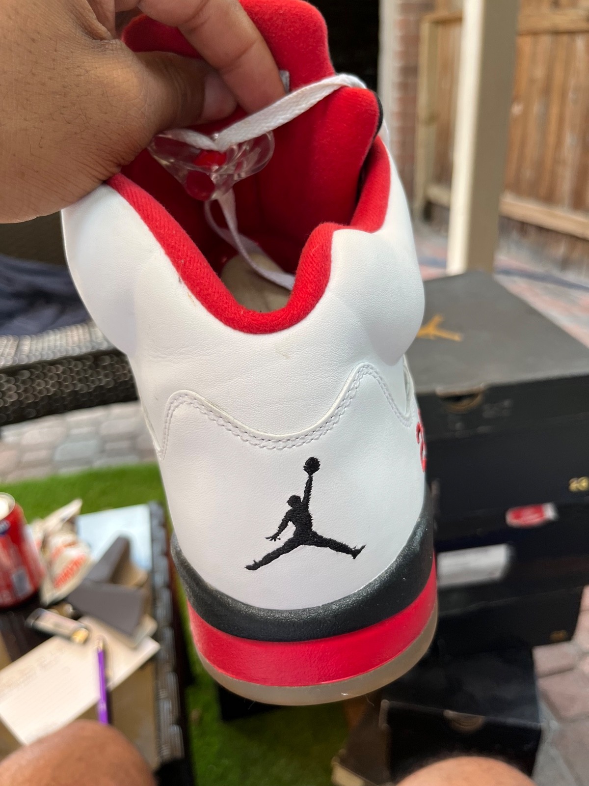 Size 13.5 – Air Jordan 5 Retro 2013 Fire Red