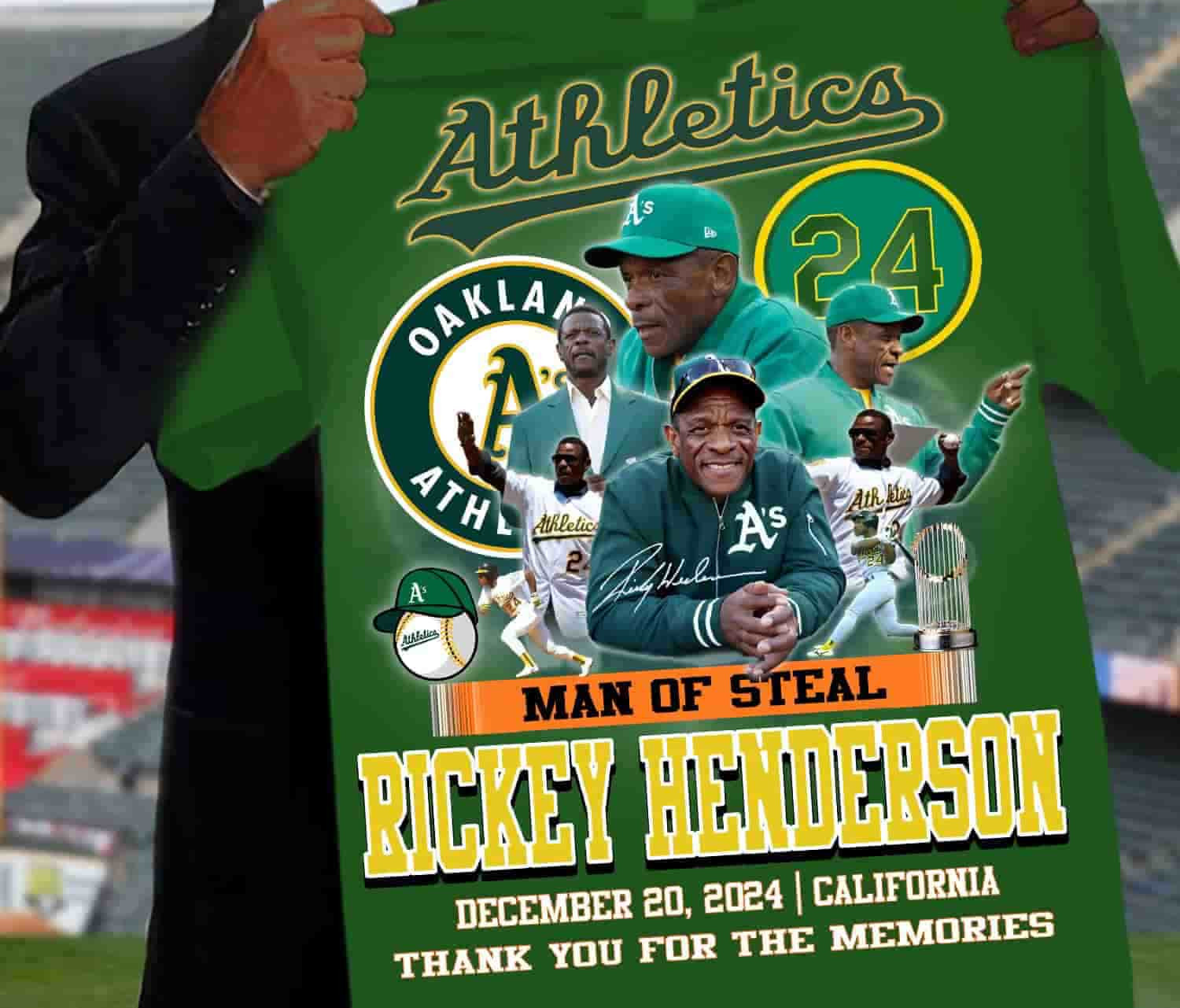 Rickey Henderson Thank You For The Memories 2024 Shirt AC2613