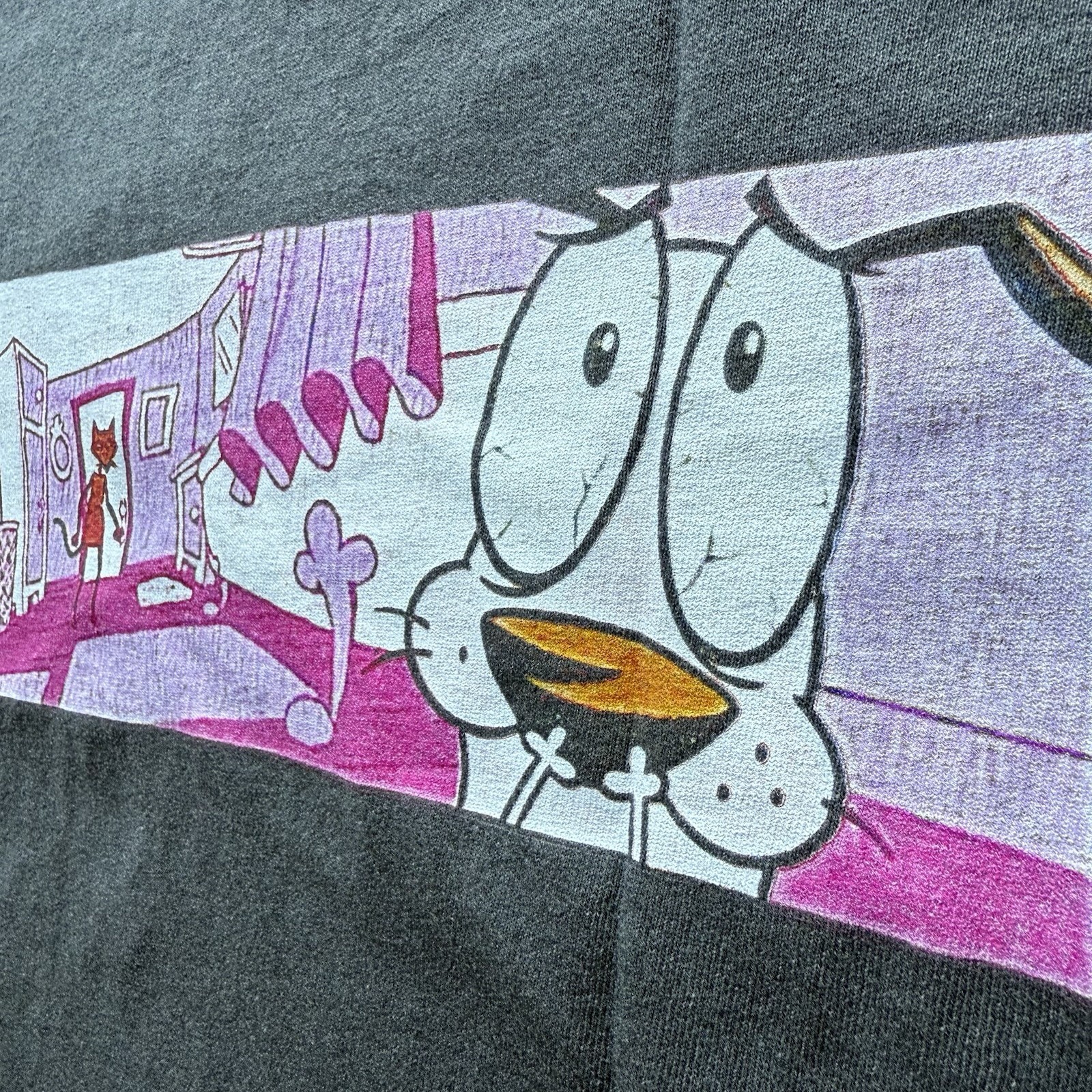 Courage the Cowardly Dog Box Logo MODERN T-shirt Cartoon Network