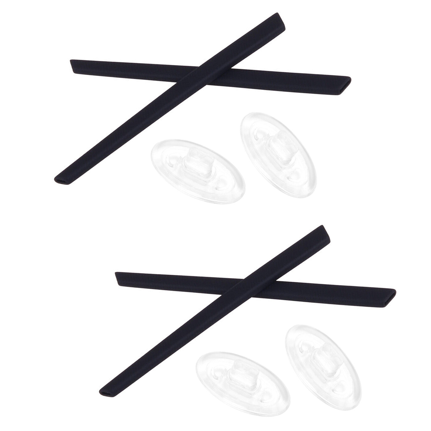 Replacement Rubber Kit Ear Socks Nose Pads for Oakley Steel Plate OX3222 Frame
