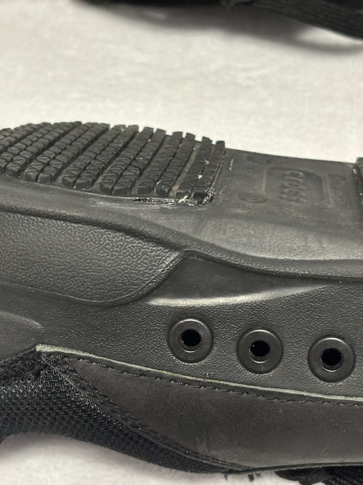 Crocs Velocity Lace Up Work Shoes Black Slip Resistant M7 W9