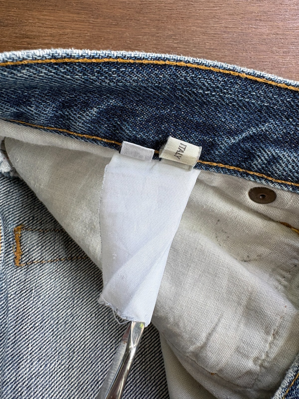 HELMUT LANG Paint Splatter 1998 Washed Denim Made in Italy