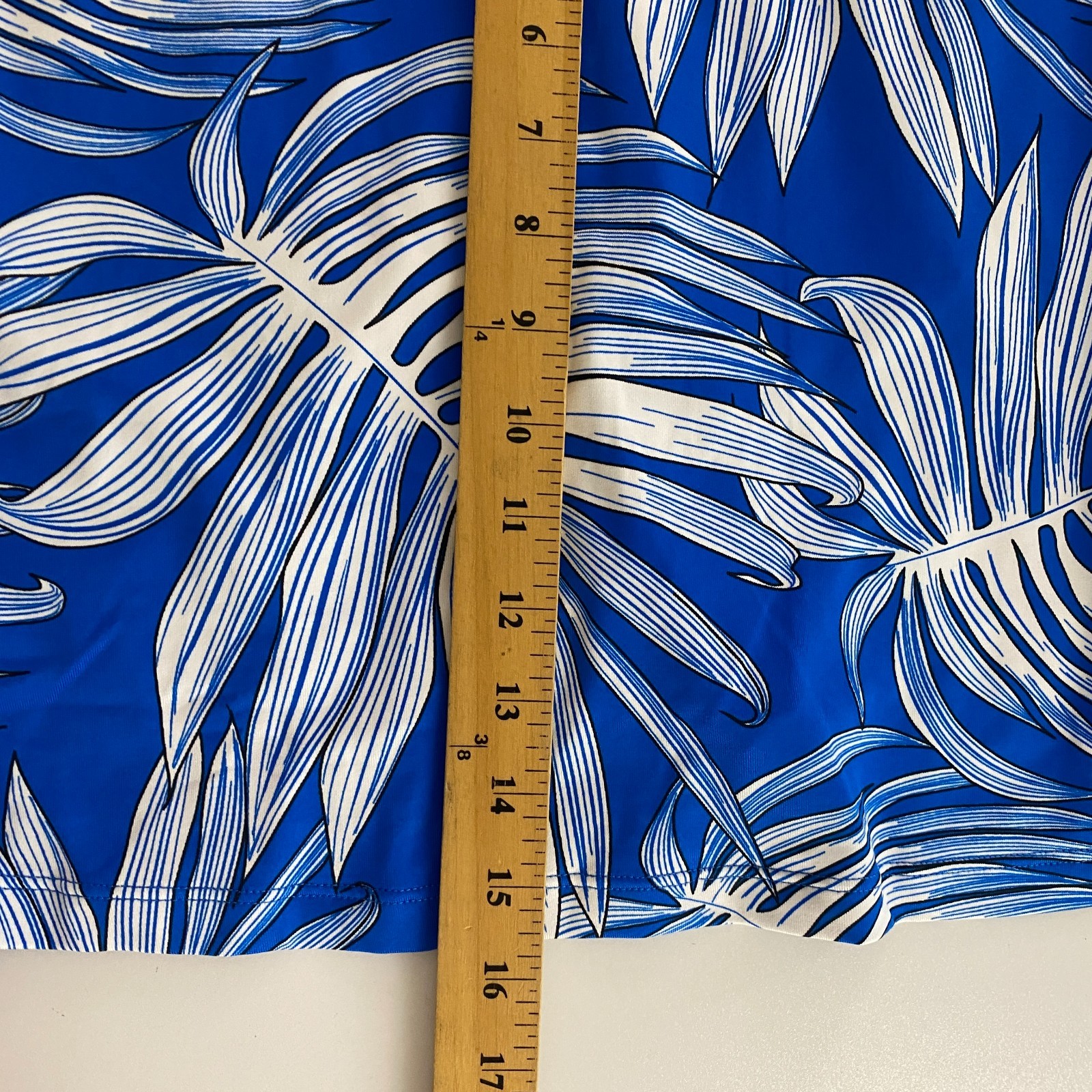 Tail Skort Size XL Blue Tropical Pull On Pockets Golf UPF 50+