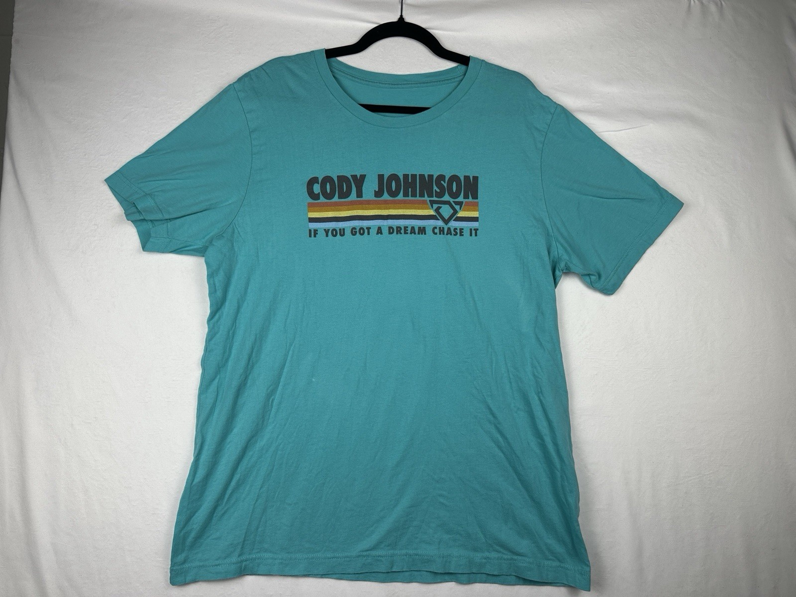 Cody Johnson If You Got A Dream Chase It Teal T-Shirt XL