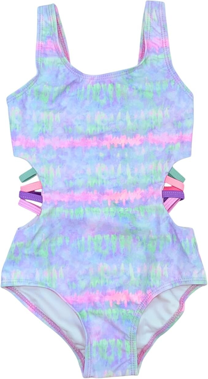 GO COCO Girls’ One Piece Swimsuit Size , 4, 5-6, 6X, 7, 8-10, 12-14, 16