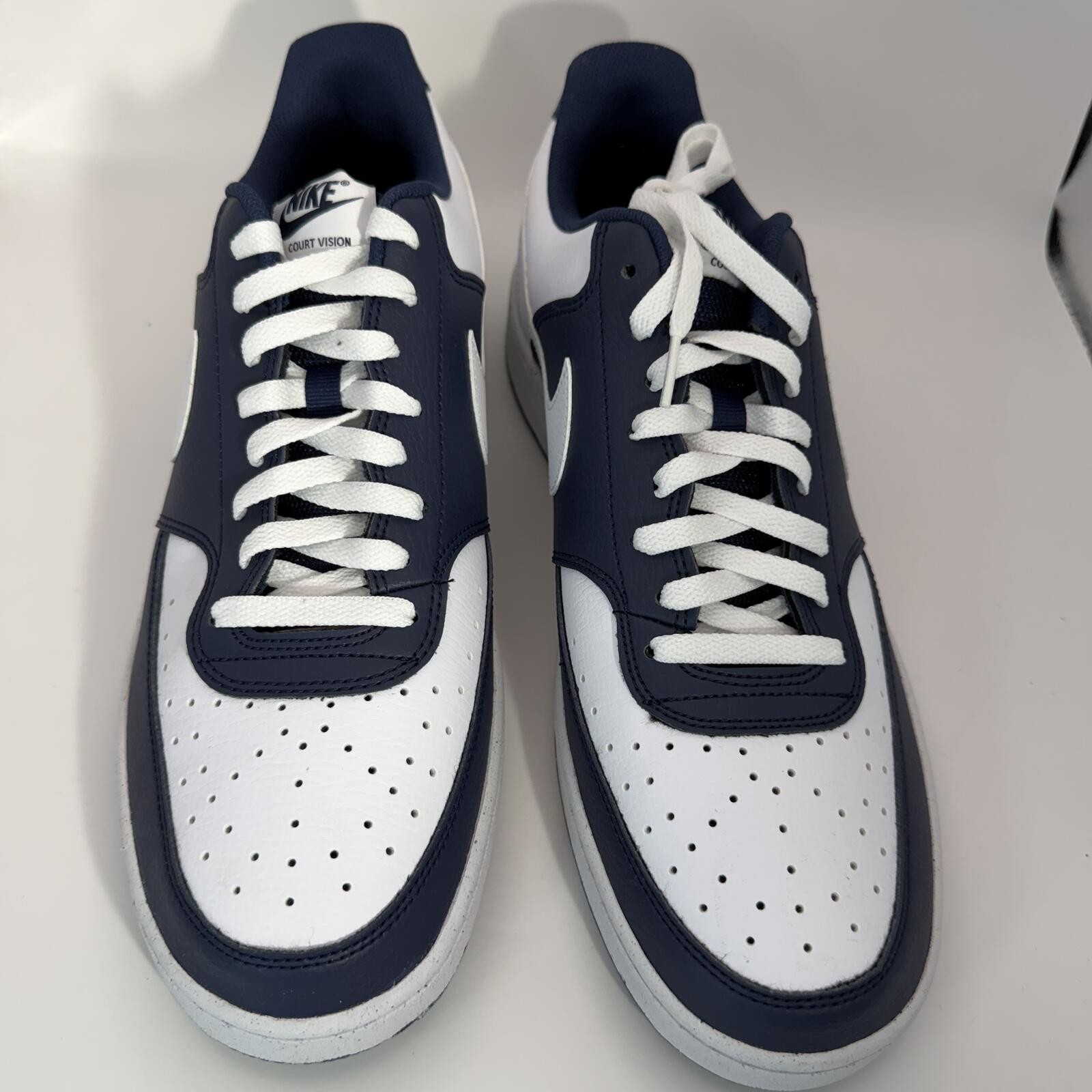 Nike Court Vision Lo Midnight Navy White Men Size 13 Low-Top Sneaker HM9862-400