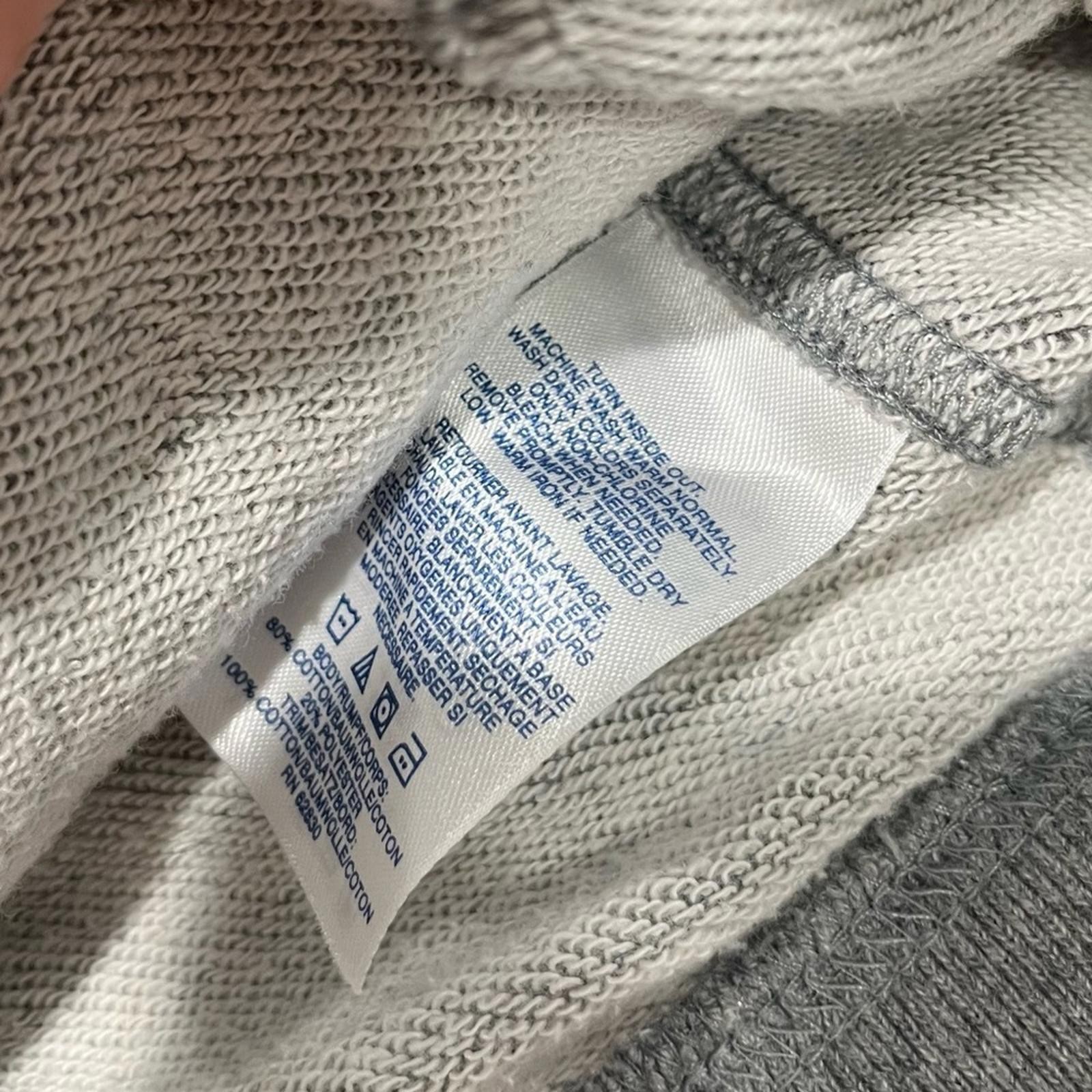 Euc $65 Lands’ End S Grey Orange Full Zip Fall Winter Casual Sporty Sweatshirt