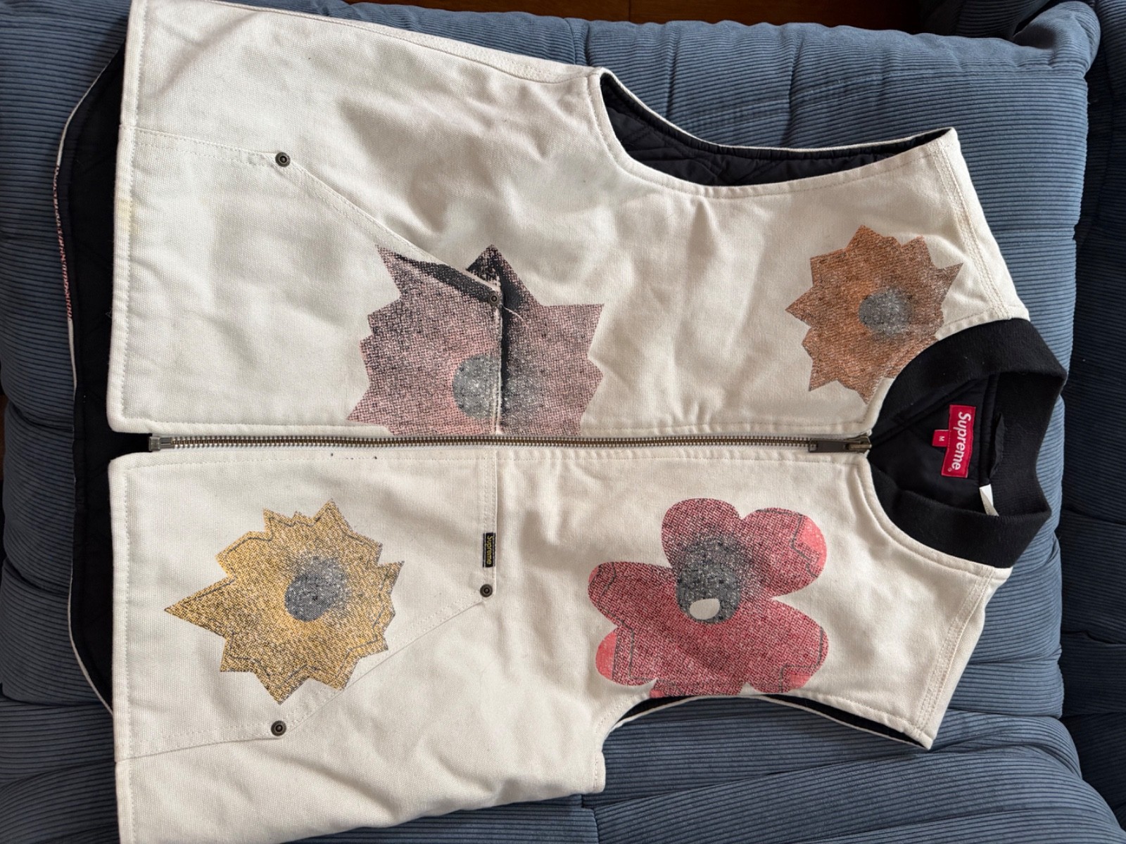 Supreme x Nate Lowman Bullet Flower Work Vest – LARGE (Spring/Summer 2022)
