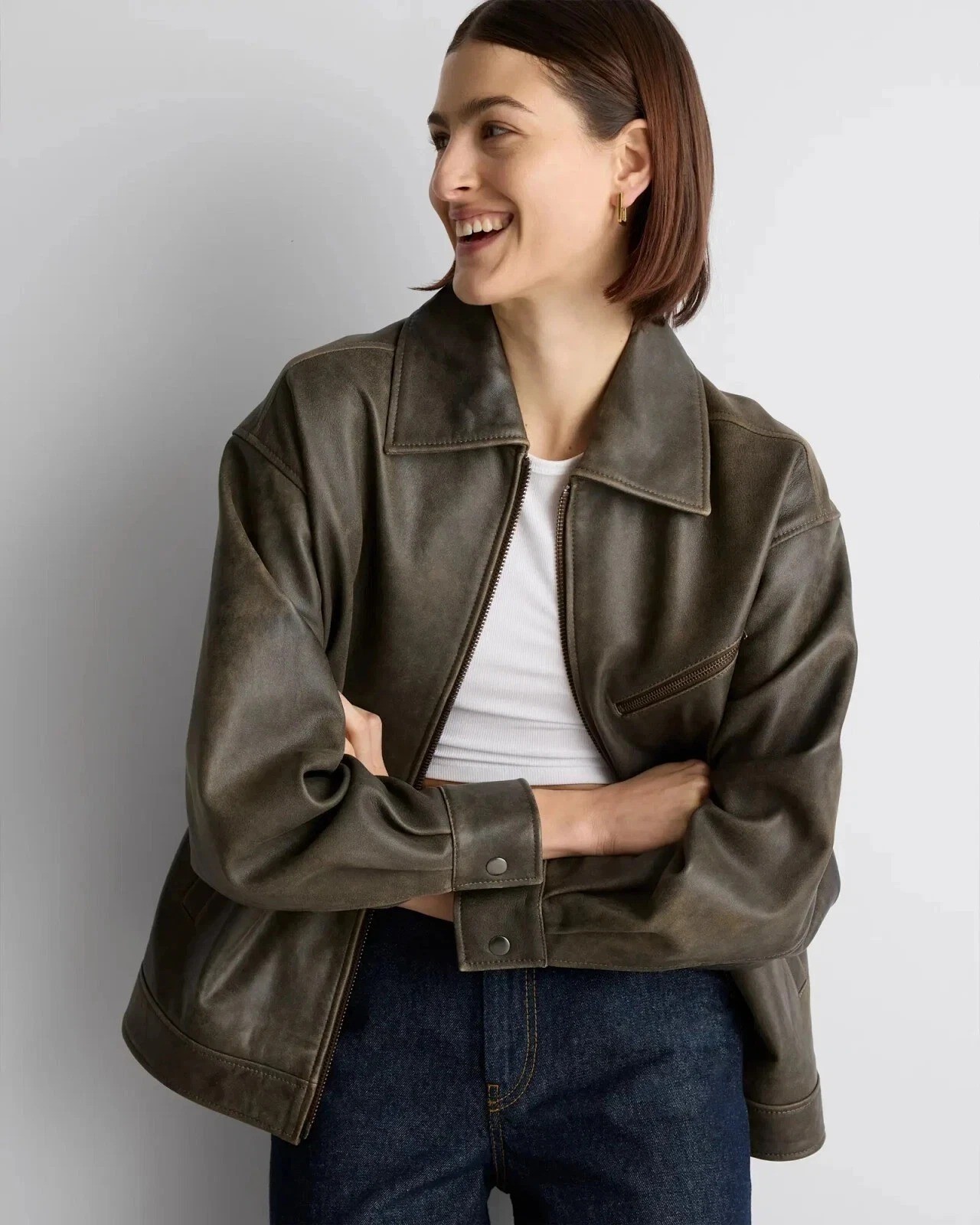 NEW Women Leather Jacket Black Real Lambskin Moto Biker Jacket Size M L XL XXL –