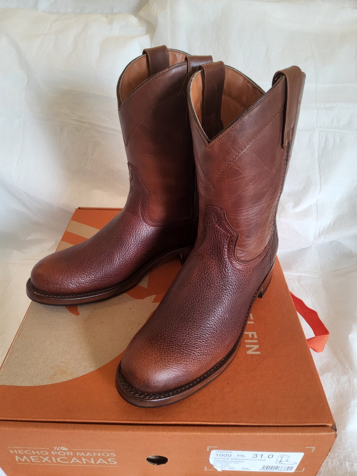 Size 13 EE – NEW 7L Siete Leguas Bison Whiskey (31 MEX)