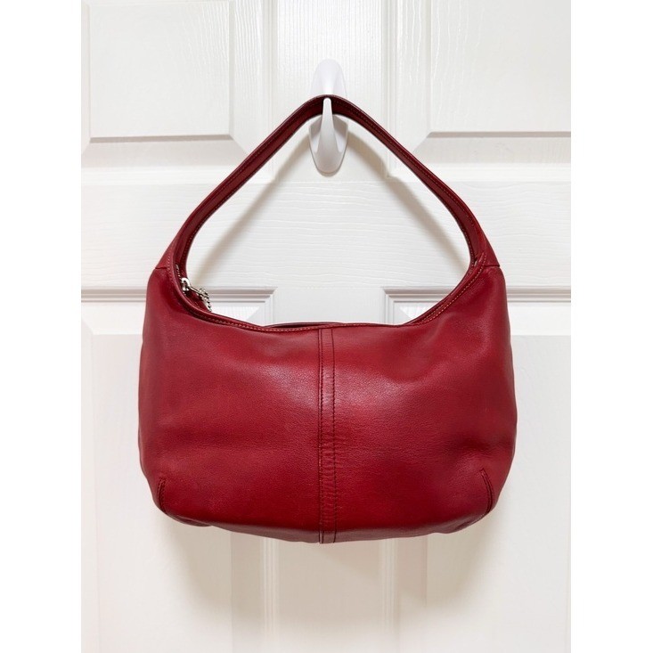 Coach Ergo Hobo Shoulder Bag Leather Red Vintage Y2K 9219