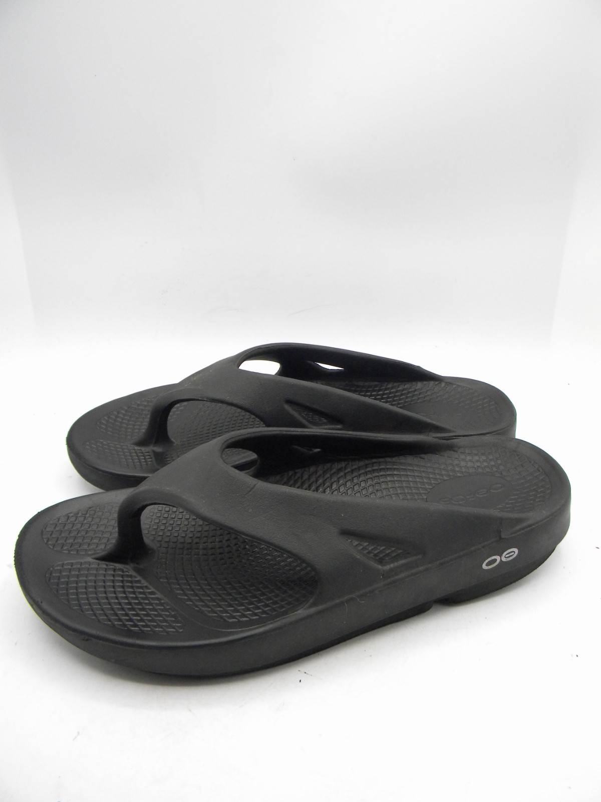 OOFOS OOlala Black Flip Flop Thong Sandals size EU39 US M6 W 8