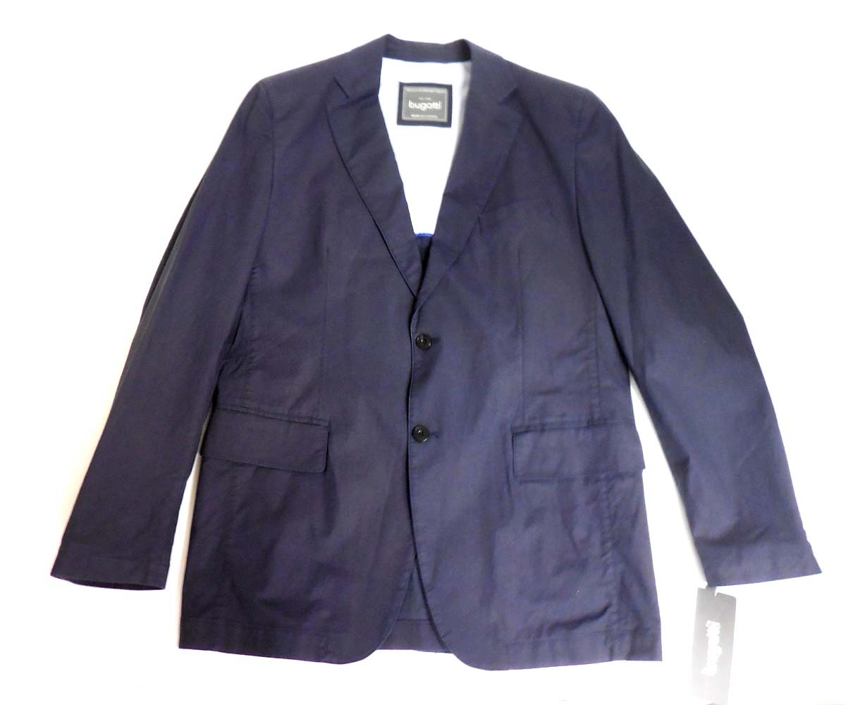 Bugatti Mens Blazer Navy Spring Jacket Long Sizes US 38-48 L / EU 98-118