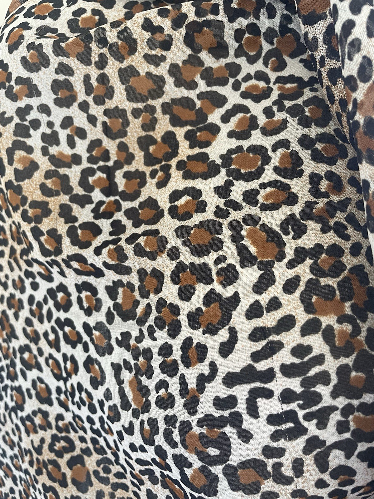 Cheetah/Leopard Print Scarf Sheer Scarf Large 62x 45 inches