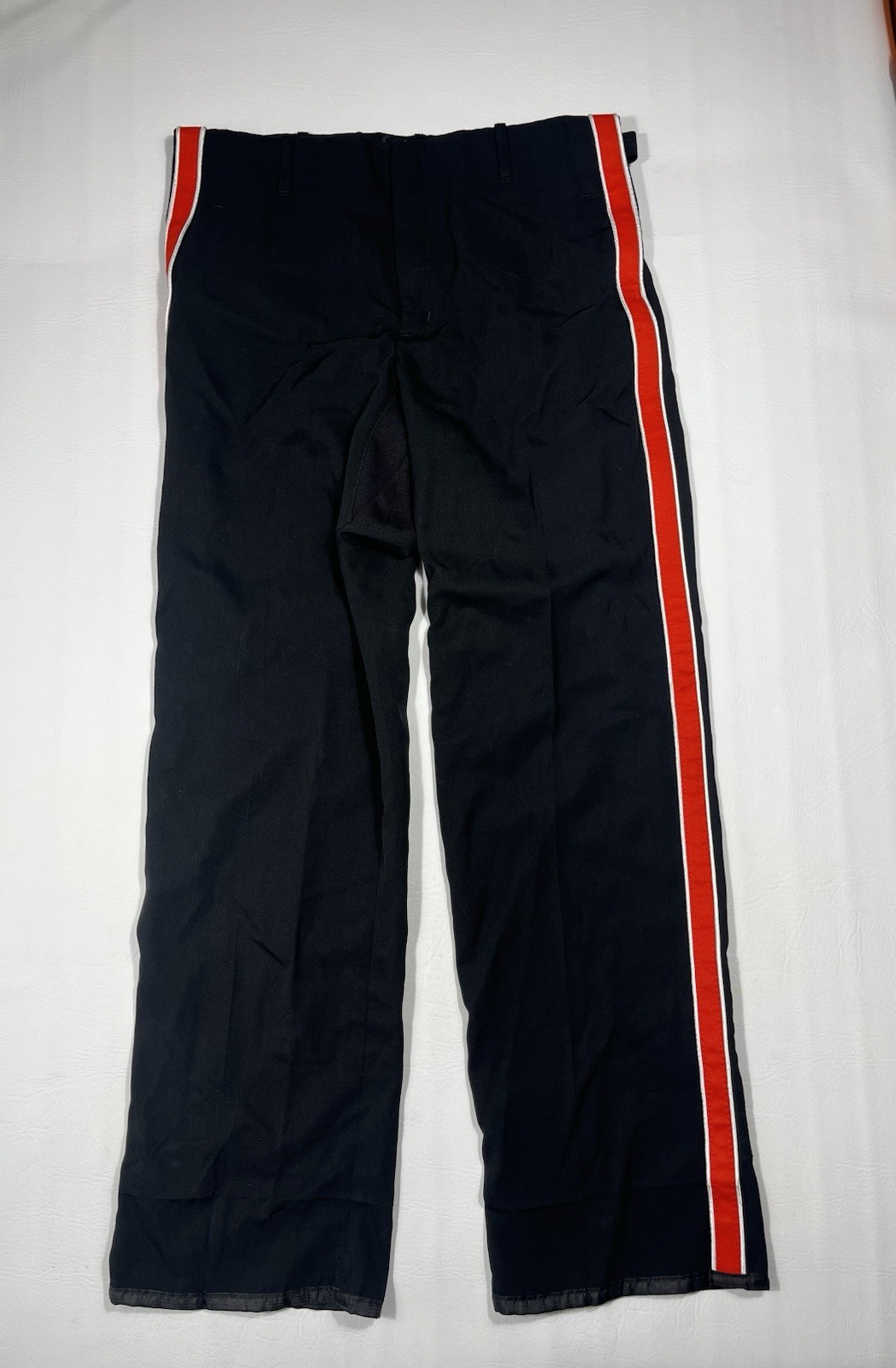 Vintage Fruhauf Uniforms Marching Band Pants Orange 32×32